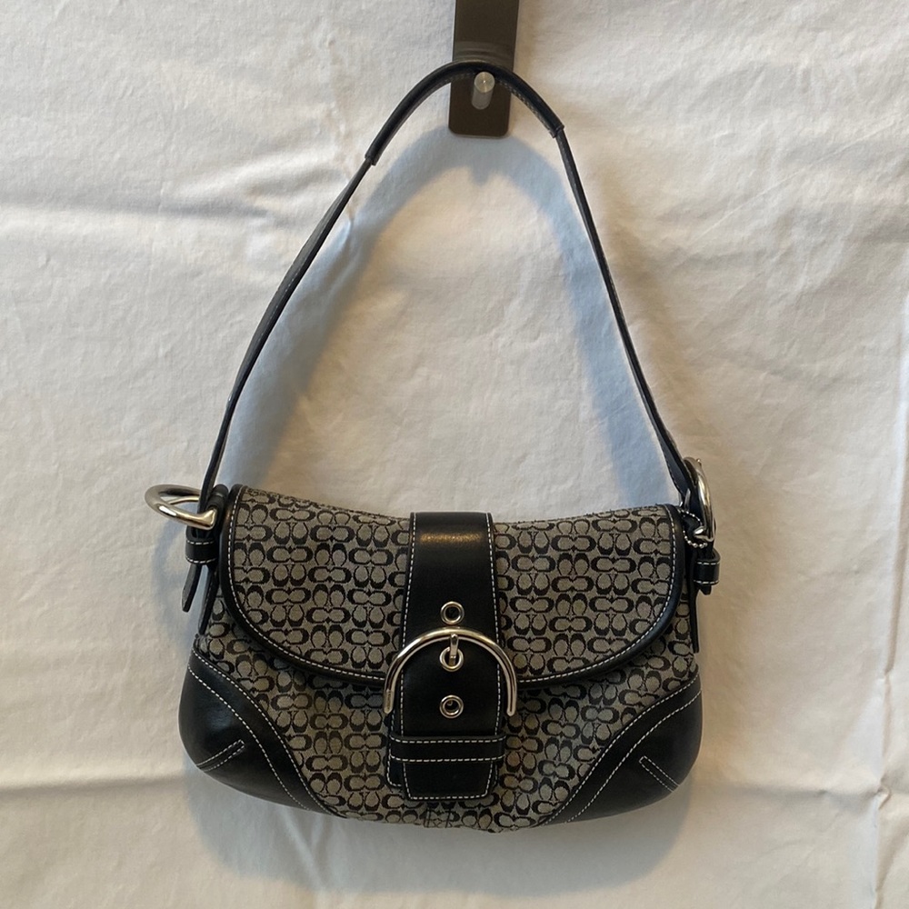 Black/grey Coach handbag
